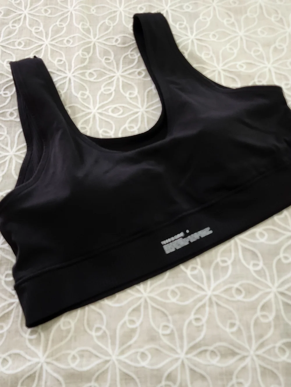 Torrid Curve Ribbed Black Bralette Sports Bra 3X